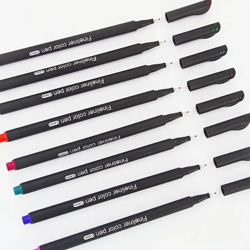 12pcs Colorful Pens | Color Pens Set 1 Bright Colors Fine Point Pens Colored Pens