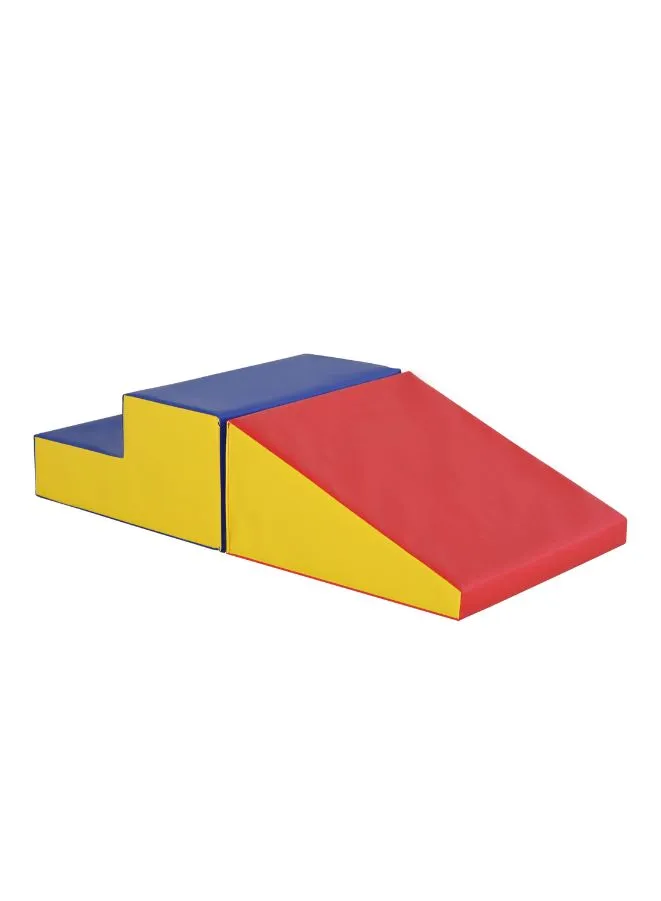 3 Piece Soft Foam Toddler Playtime Corner Climber | Indoor Active Play Structure for Toddlers and Kids |Safe Soft Foam  Set for Crawling and Sliding
