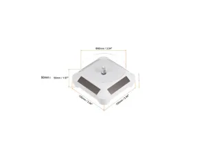 3.5 Solar Rotating Display Stand with White Base for 1/64 Scale Model Cars