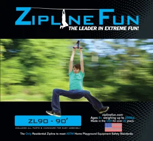 Adventure Parks Total Z90 - 90' Zip Line Bundle