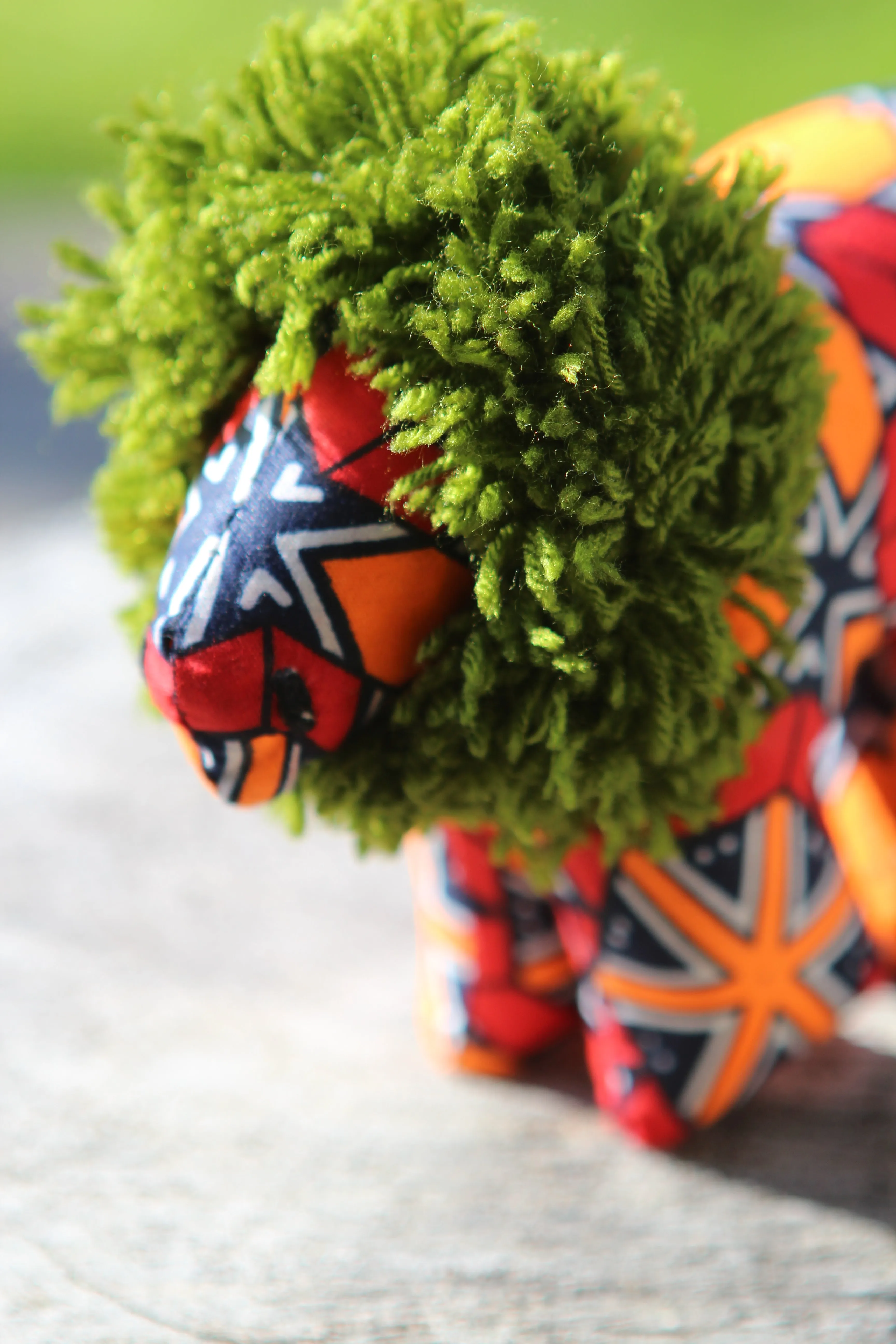 African Animal - Bright Orange Lion