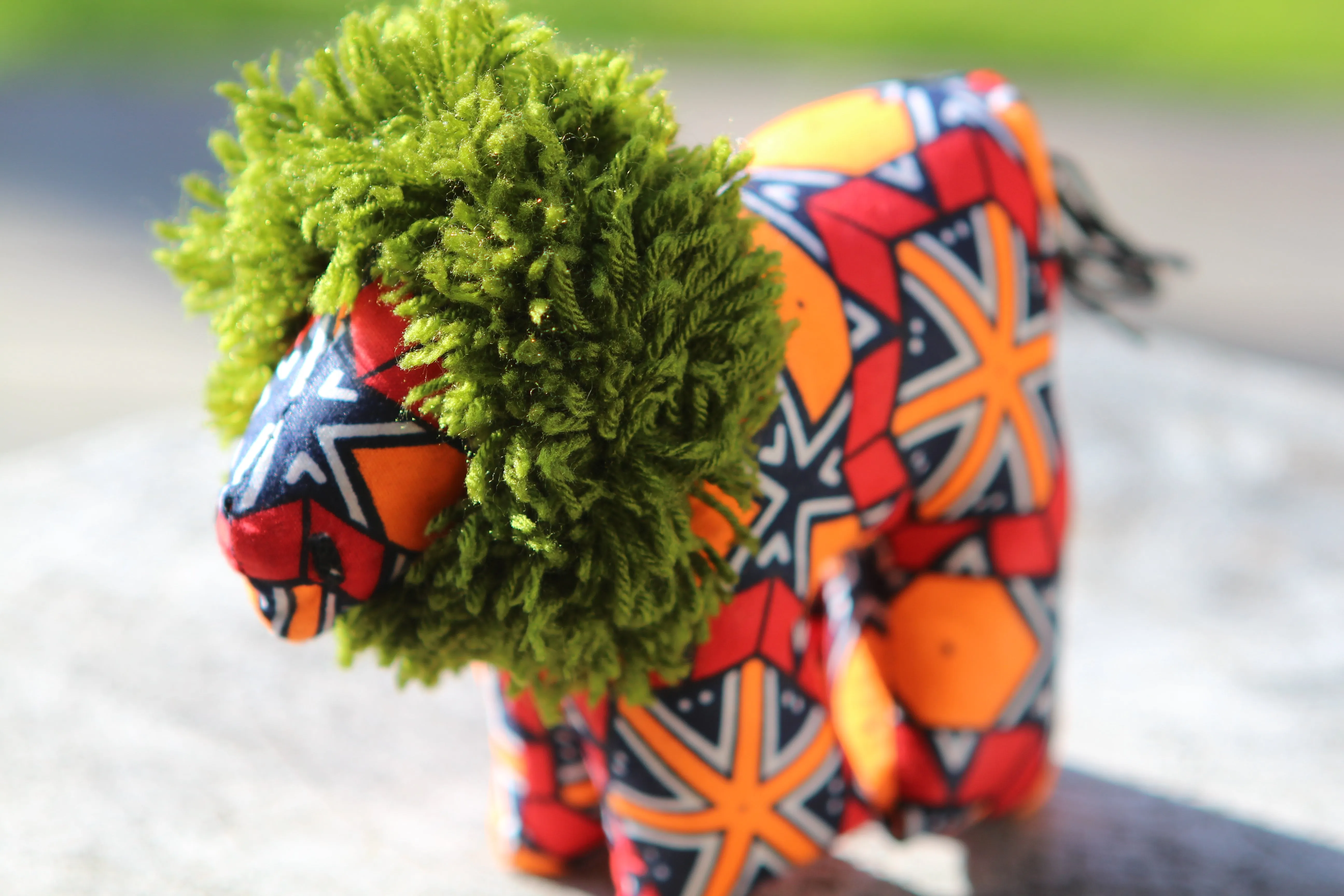 African Animal - Bright Orange Lion