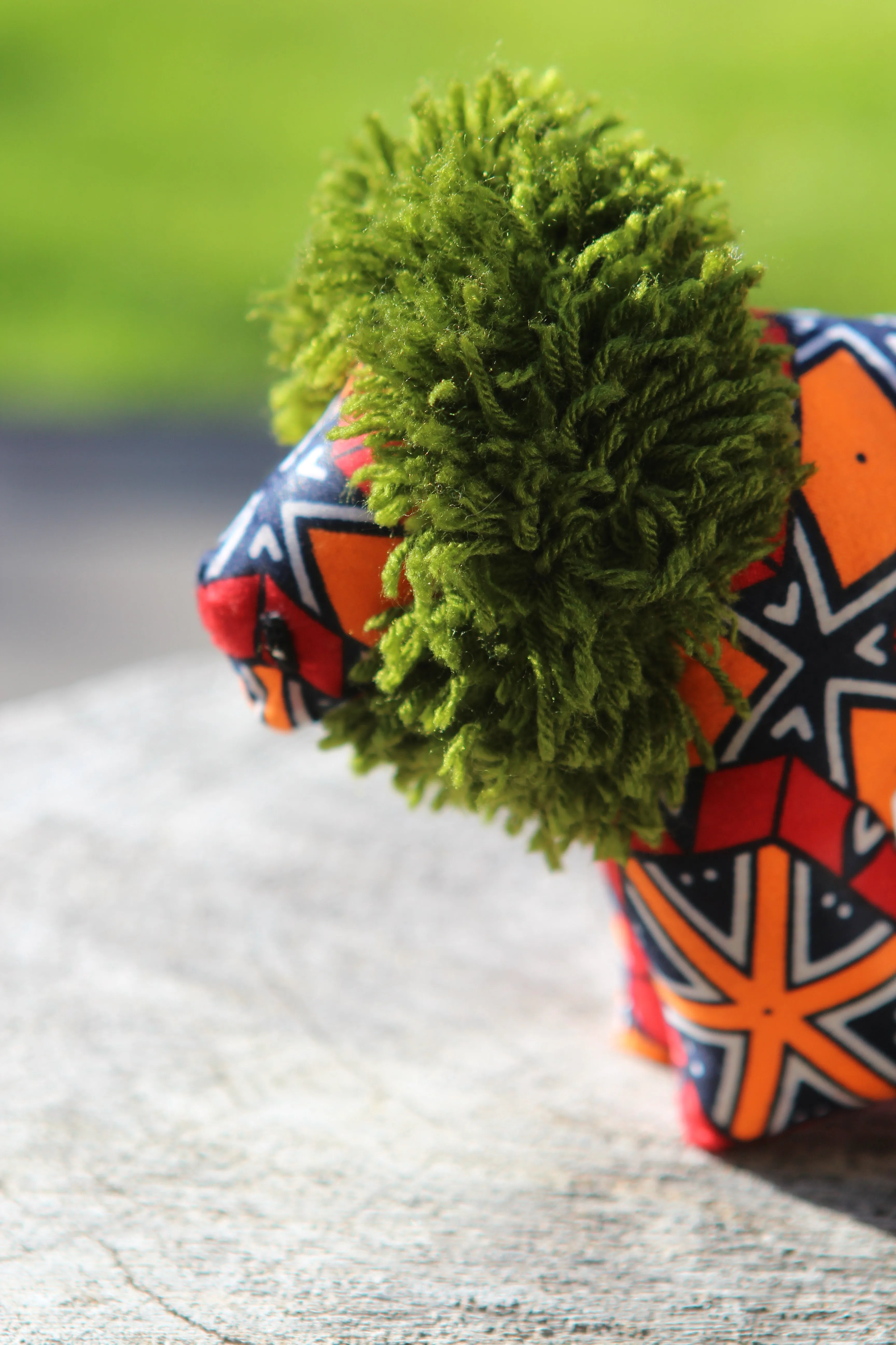 African Animal - Bright Orange Lion