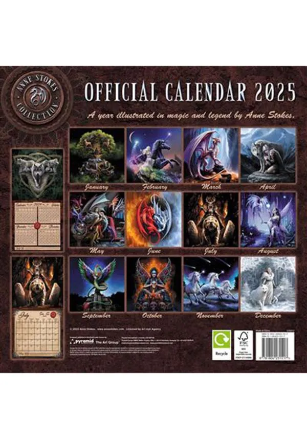 Anne Stokes 2025 Square | WALL CALENDAR