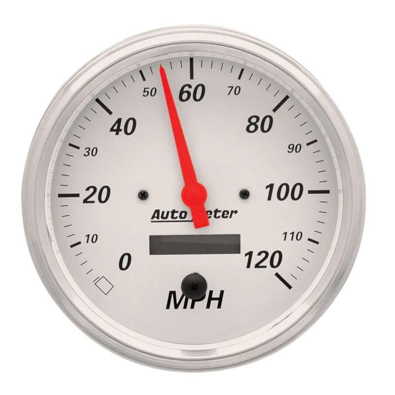 Auto Meter Arctic White Electric Programmable Speedometer - 5 in.