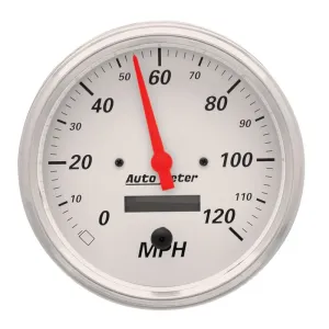Auto Meter Arctic White Electric Programmable Speedometer - 5 in.
