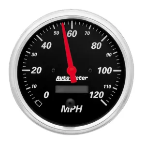 Auto Meter Designer Black Electric Programmable Speedometer - 5 in.
