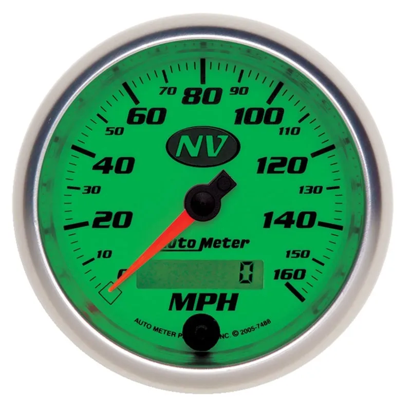 AutoMeter Gauge Speedometer 3-3/8in. 160MPH Elec. Programmable NV