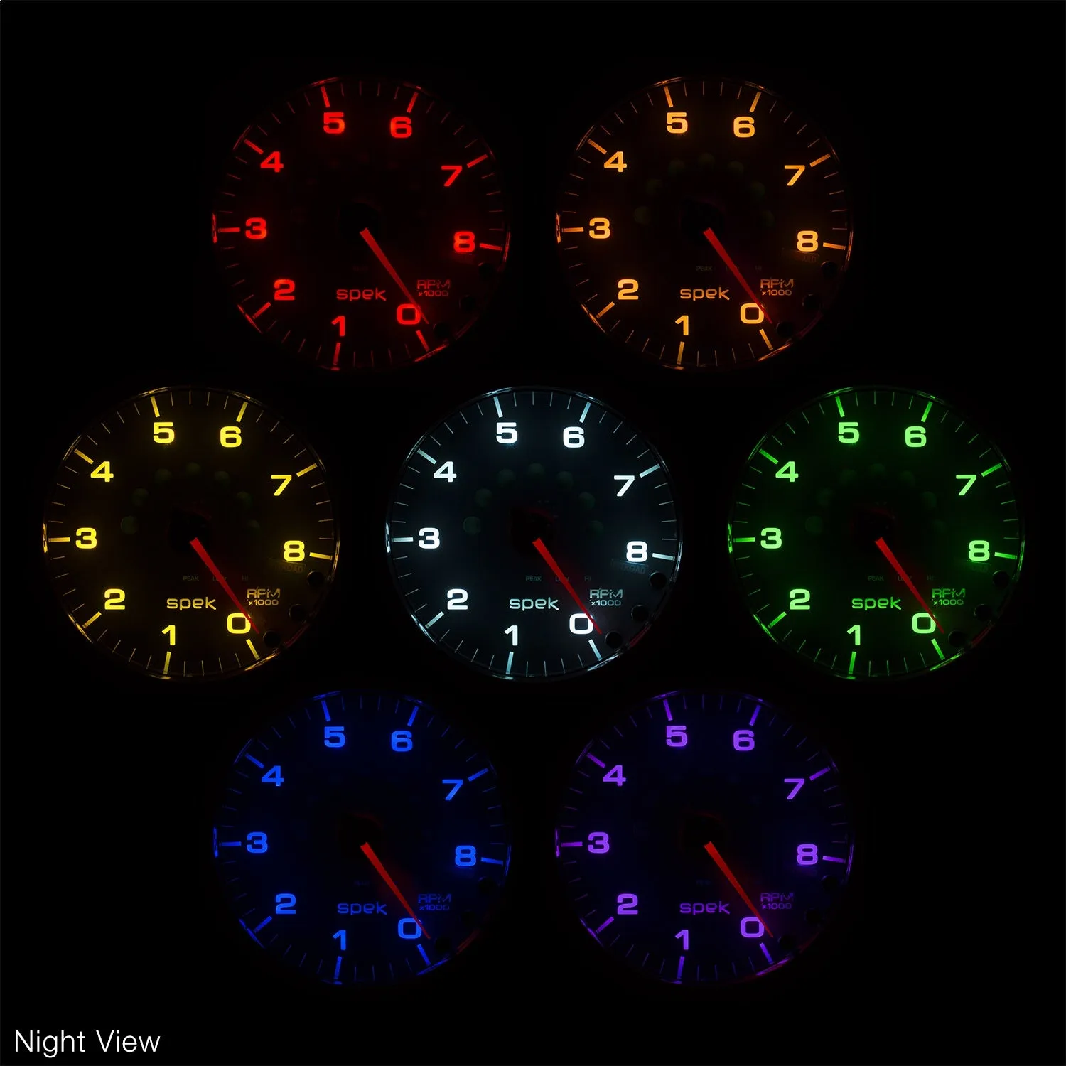 AutoMeter P23032 GAUGE; SPEEDOMETER; 5in.; 180 MPH; ELEC. PROGRAMMABLE; BLACK/BLACK; SPEK-PRO