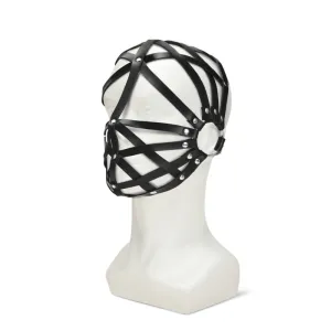 Black Cage Fetish Hood