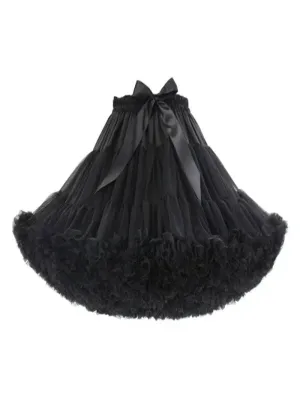 Black Fluffy Petticoat 55cm