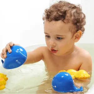 CaaOcho Natural Rubber Blue Whale Ocean Baby Bath Toys 0m 