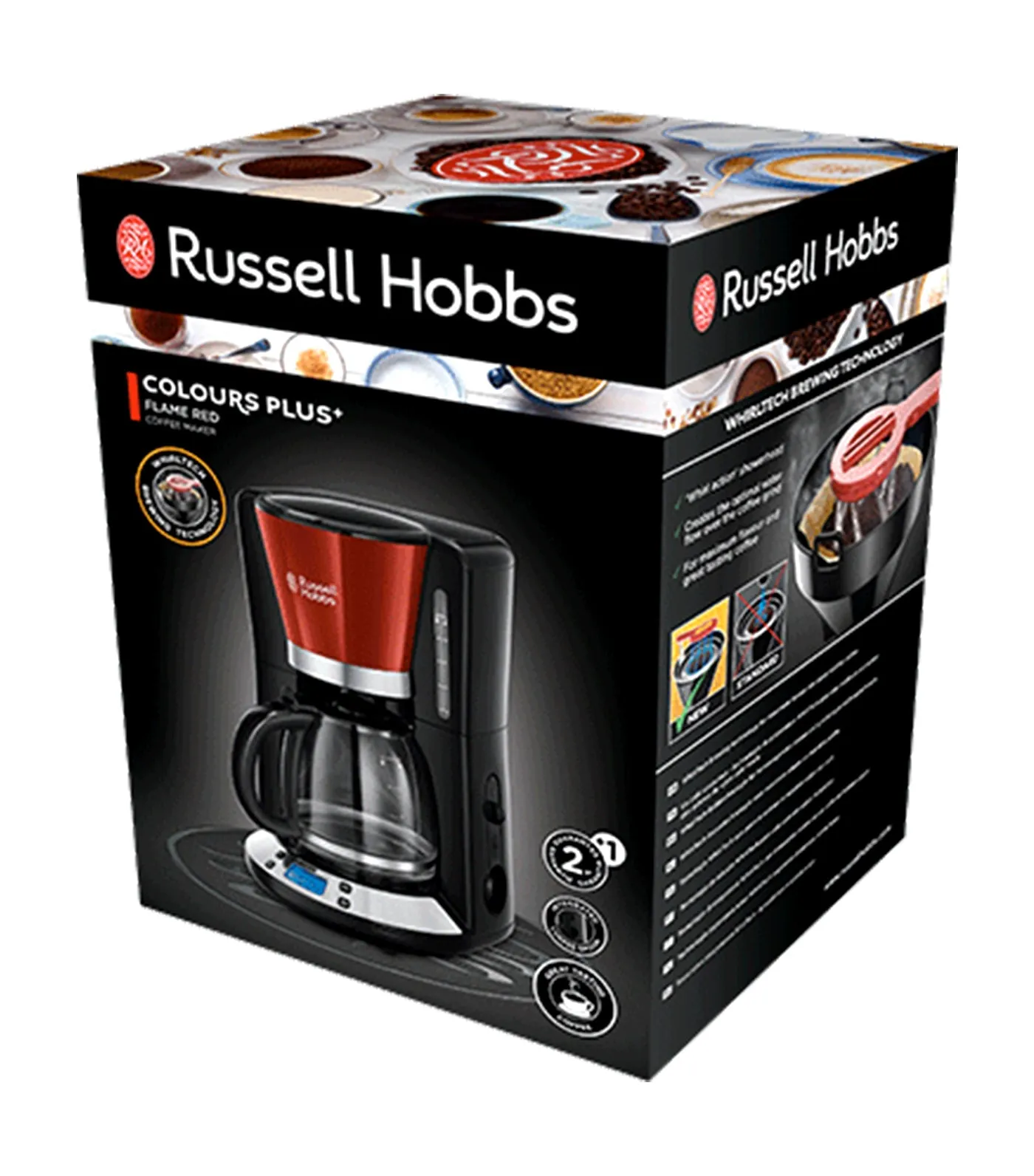 Colours Plus  Coffee Maker - Flame Red