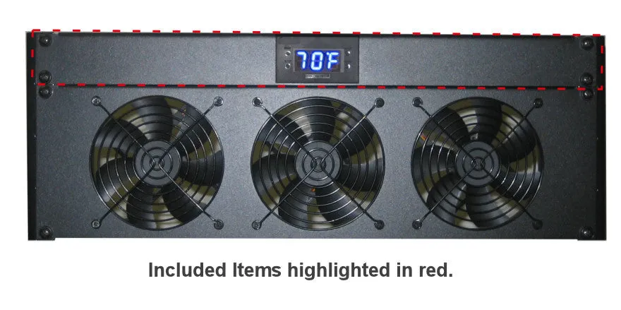 Coolerguys 1U Bracket with Programmable Fan Controller / 1A PSU
