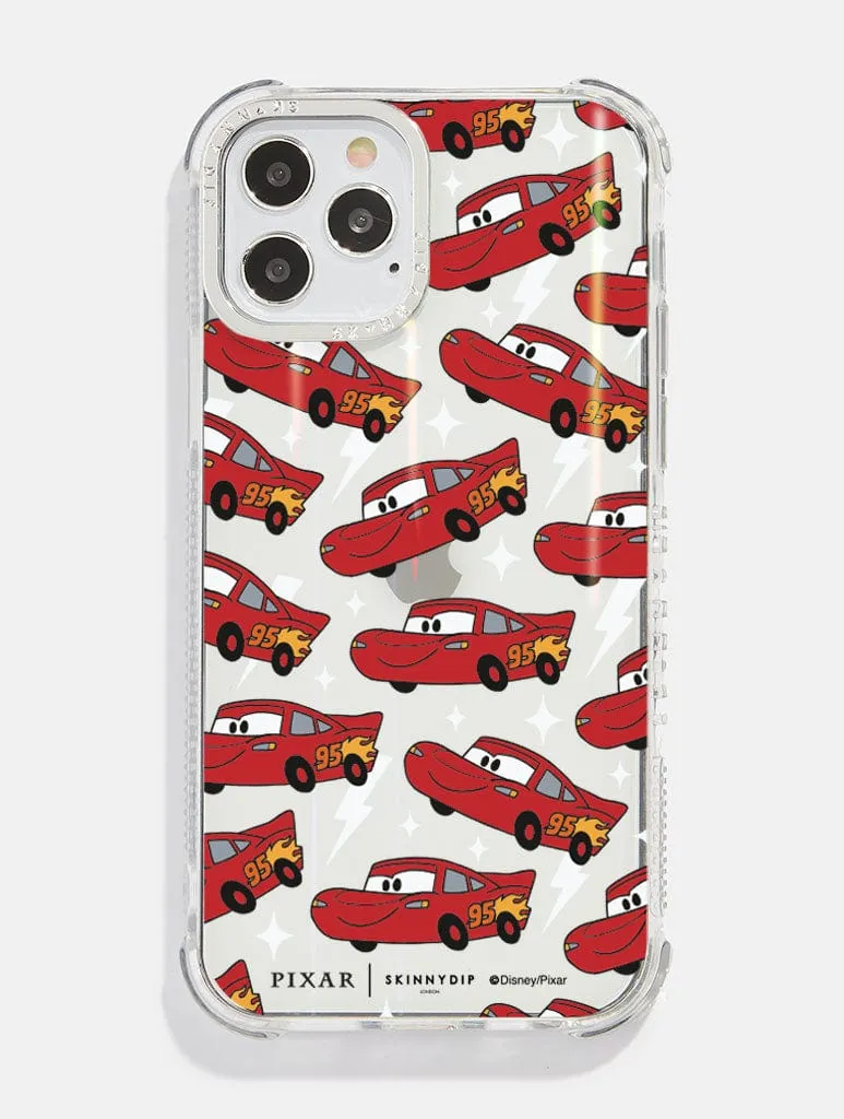 Disney Pixar Cars Lightning McQueen Repeat Shock iPhone Case