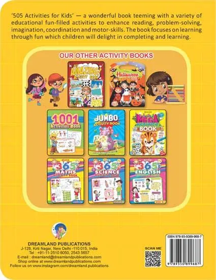Dreamland 505 Activities - An Interactive & Activity Book For Kids (English)