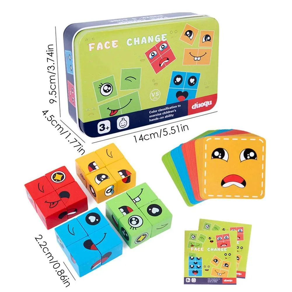 Face Change Rubik's Cube Multiplayer Tin Box - 979