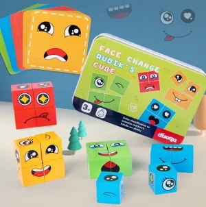 Face Change Rubik's Cube Multiplayer Tin Box - 979