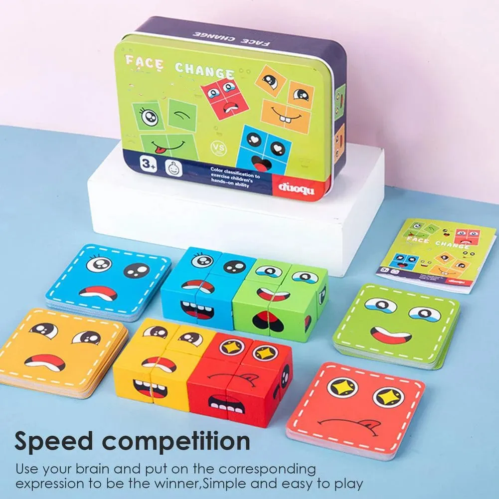 Face Change Rubik's Cube Multiplayer Tin Box - 979