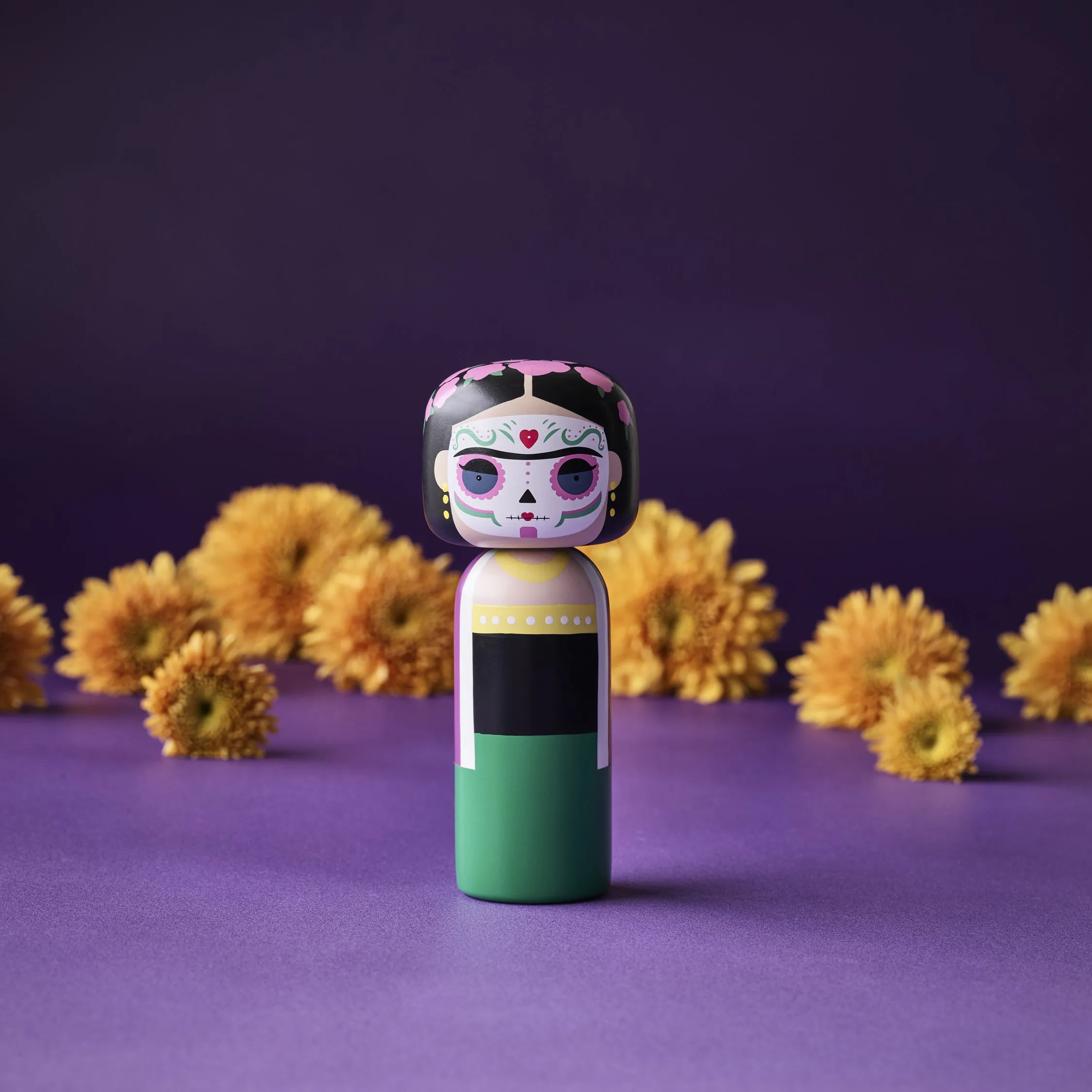 Frida - Dia de los Muertos Kokeshi Doll