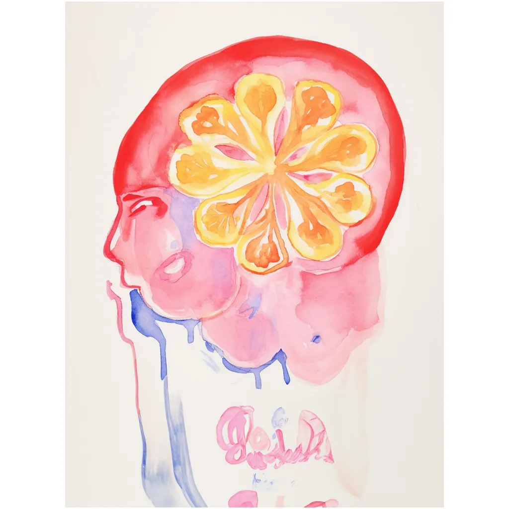 Fruitful Thoughts Watercolor Art Print