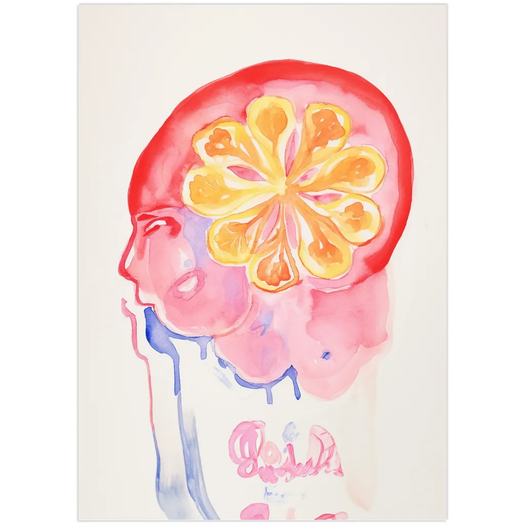 Fruitful Thoughts Watercolor Art Print