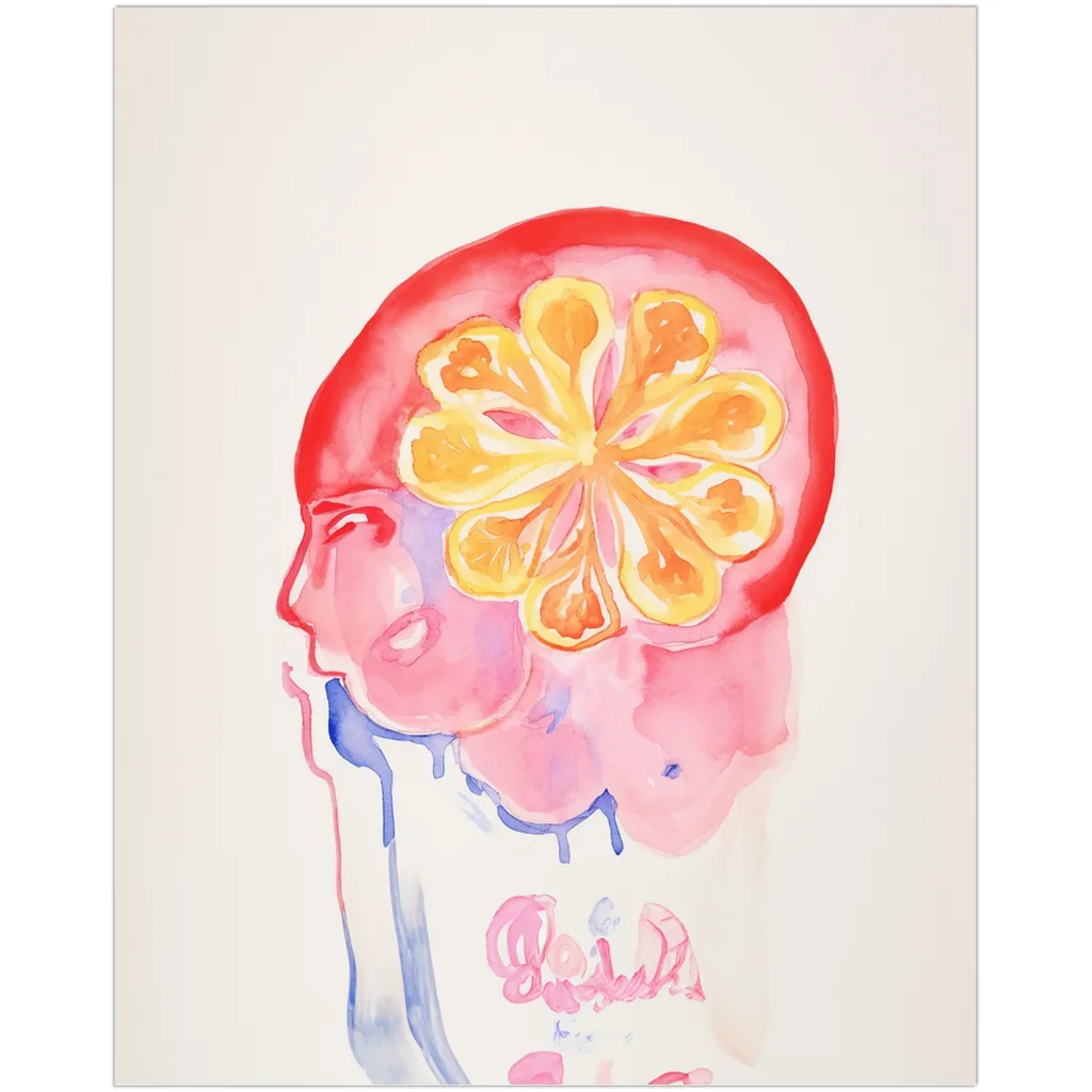 Fruitful Thoughts Watercolor Art Print
