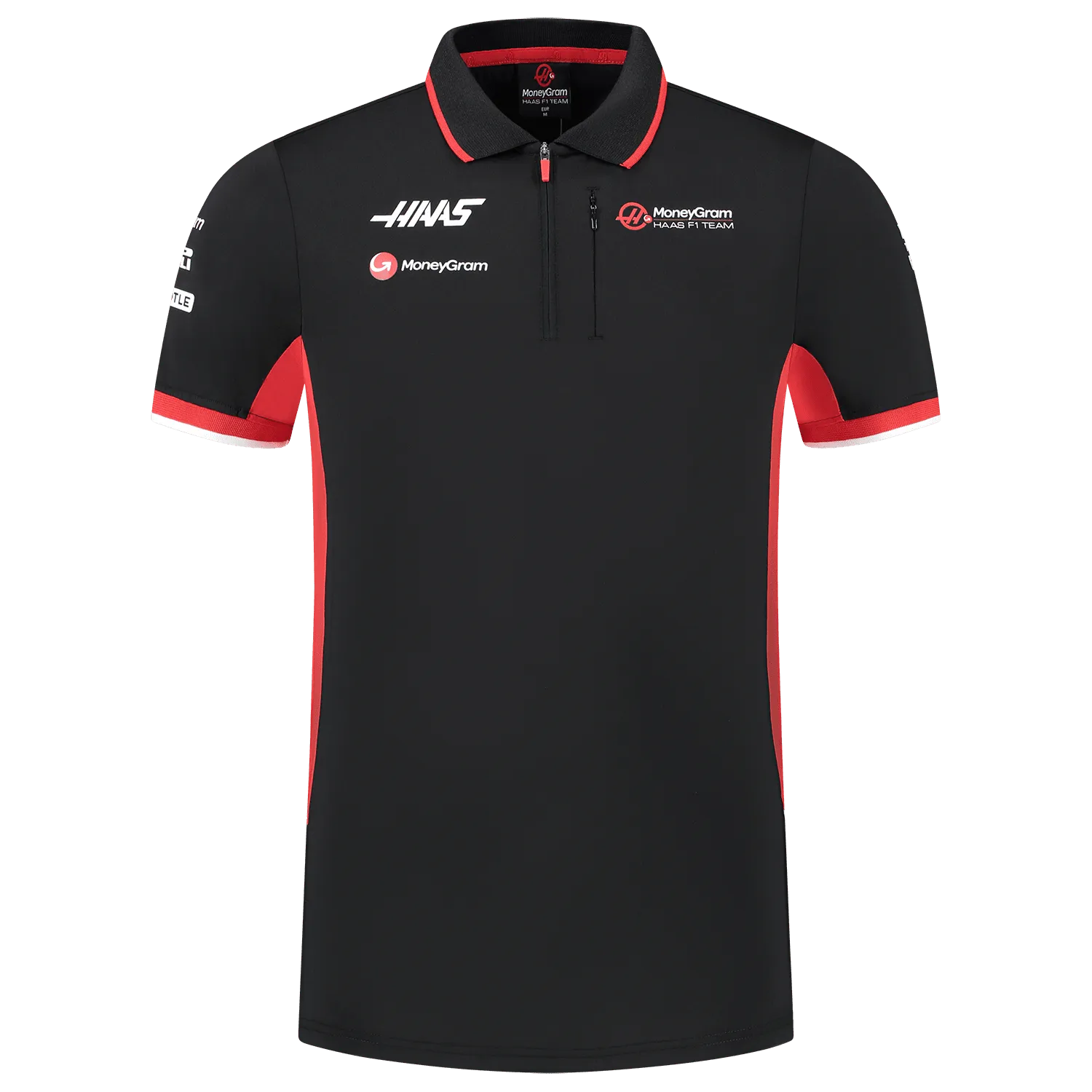 Haas Racing F1 2024 Men's Team Fitted Polo Shirt - Black
