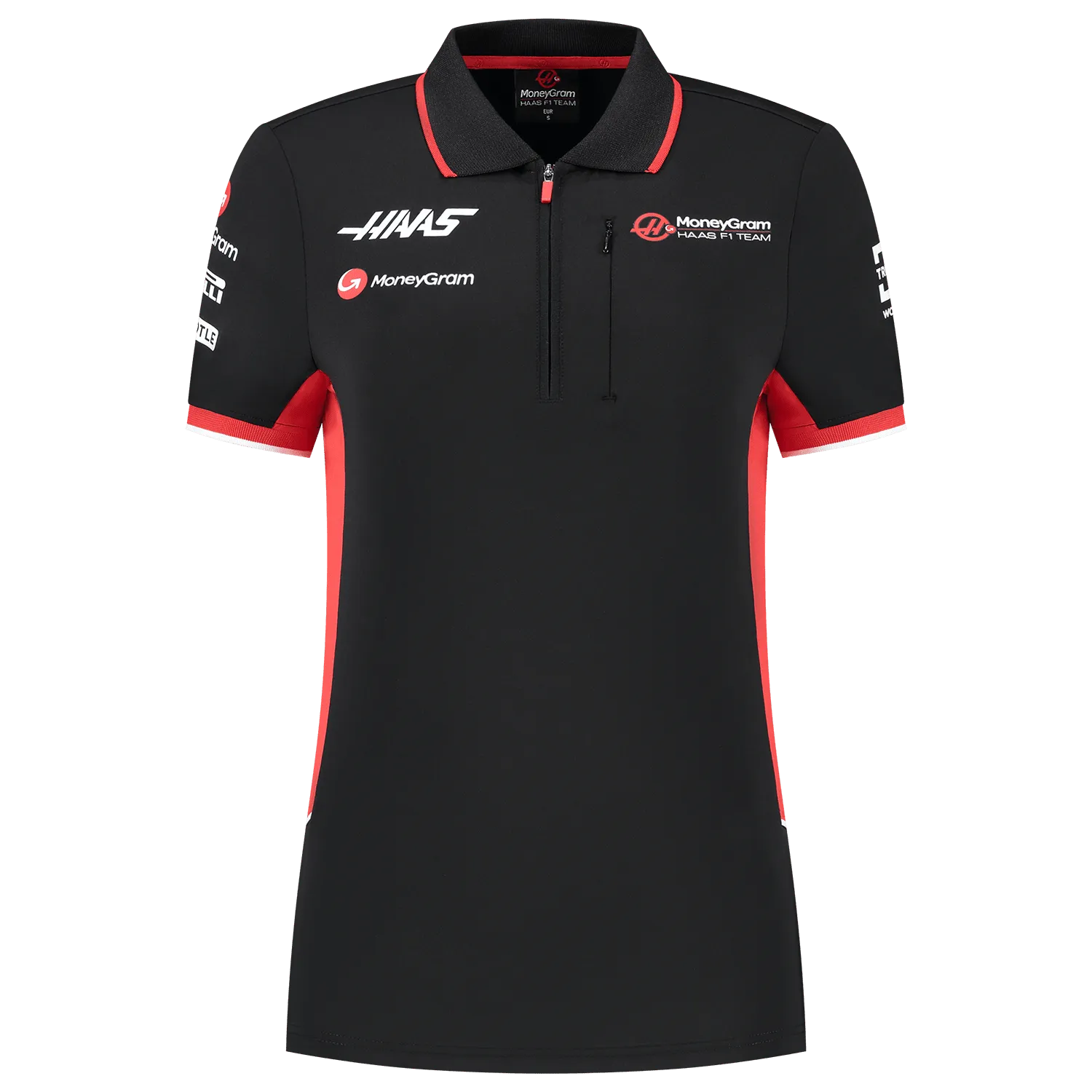 Haas Racing F1 2024 Women's Team Fitted Polo Shirt - Black