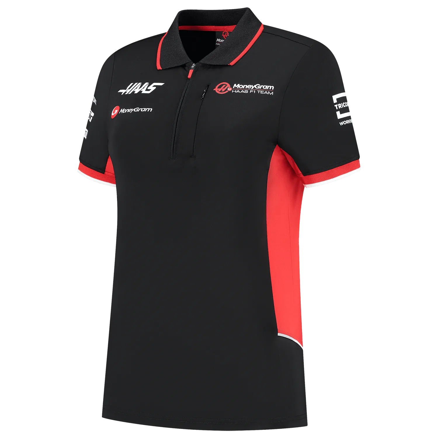Haas Racing F1 2024 Women's Team Fitted Polo Shirt - Black