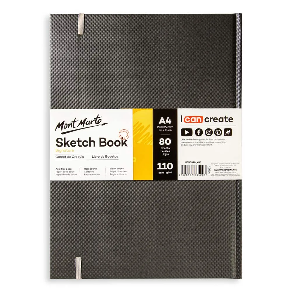 Hardbound Sketch Book Signature 110gsm A4