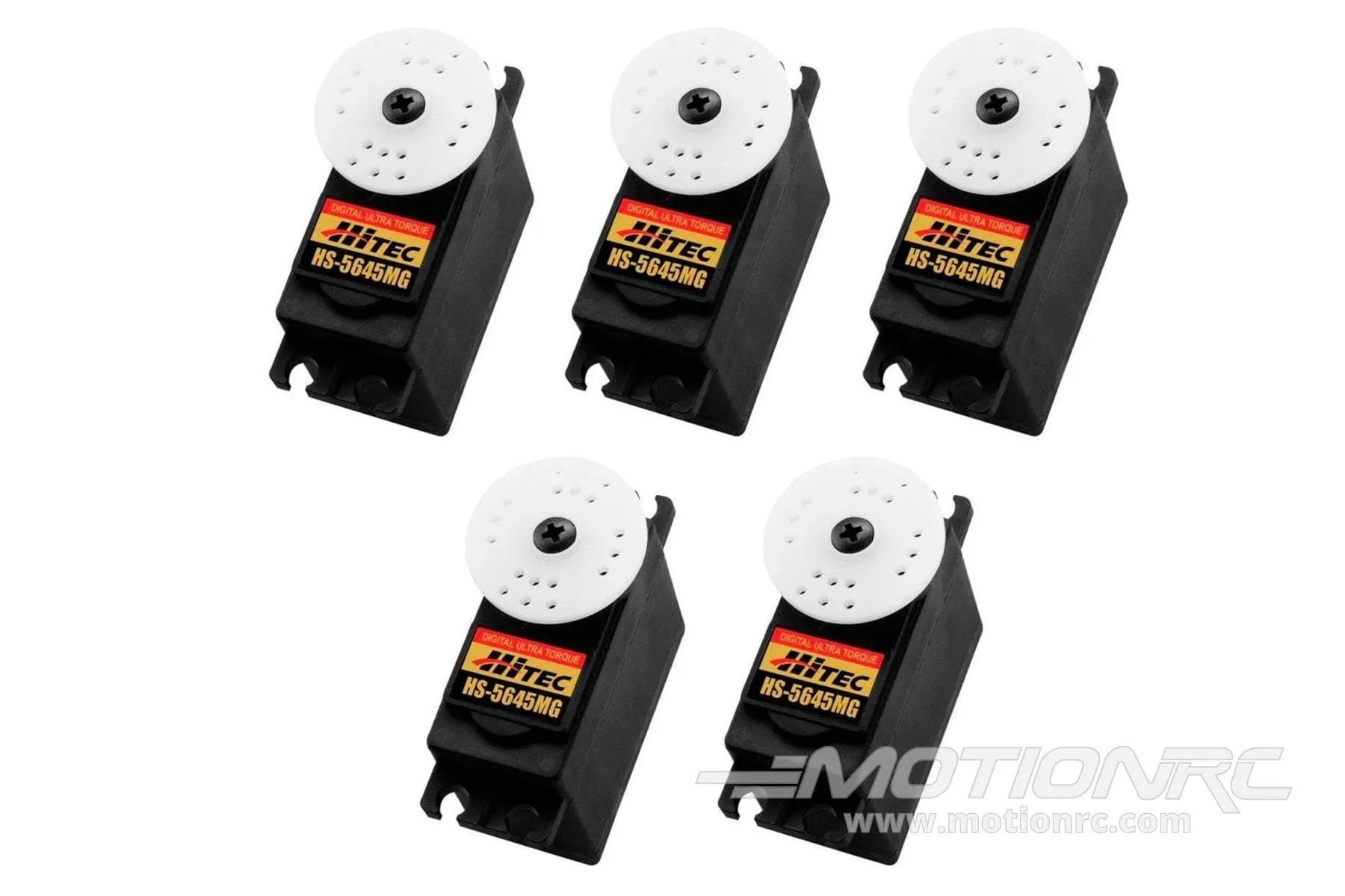 Hitec HS-5645MG Digital High Torque Ball Bearing Metal Gear Standard Servo Multi-Pack (5 Servos)
