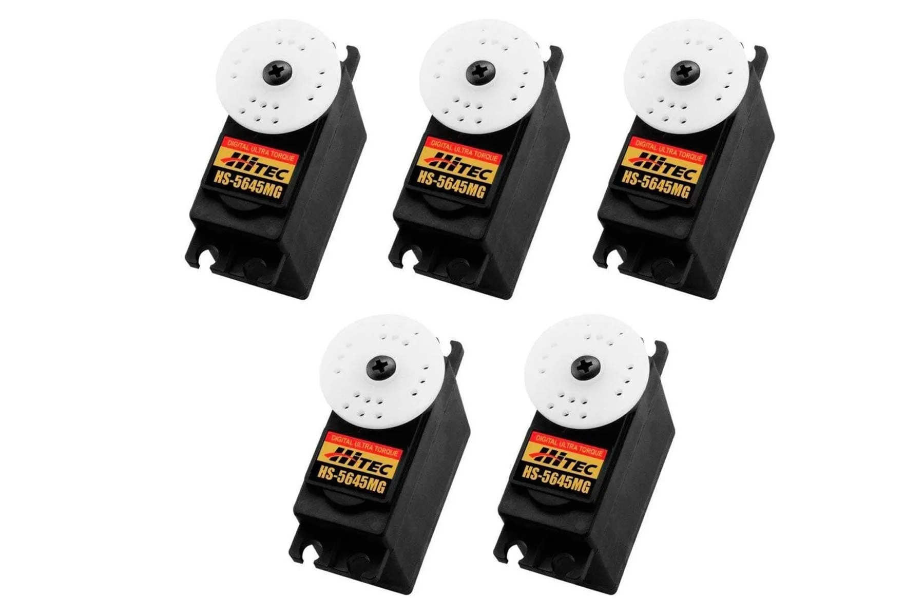 Hitec HS-5645MG Digital High Torque Ball Bearing Metal Gear Standard Servo Multi-Pack (5 Servos)