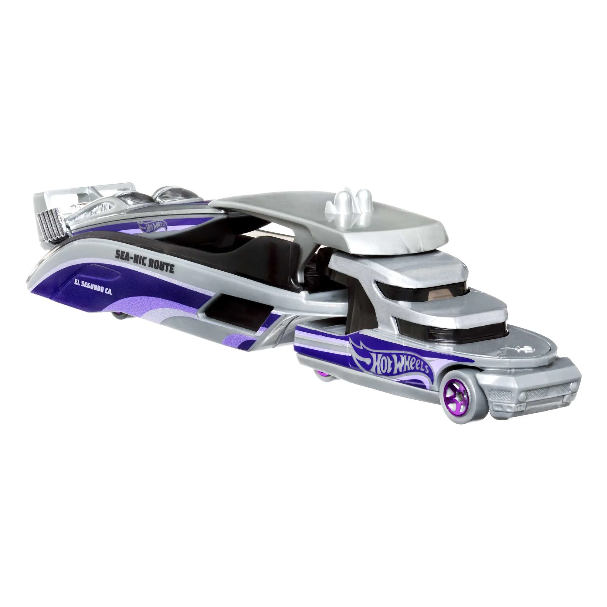Hot Wheels Transport Rig Super Rigs Sea-Nic Route Grey/Purple