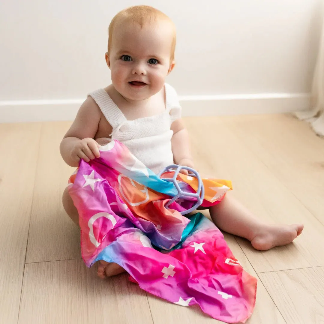Jellystone Sensory Ball and Play Silk - Soft Blue