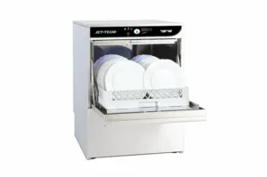 Jet Tech 737-E Dishwasher, Undercounter Design, Compact Dimensions for Efficiency