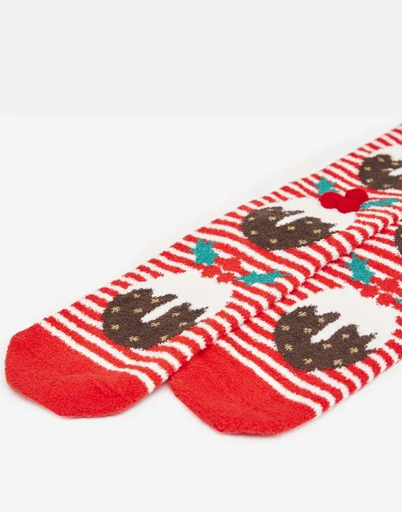 Joules Festive Fluffy Socks