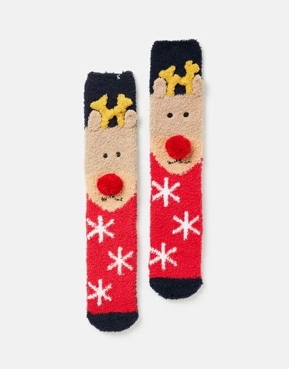 Joules Festive Fluffy Socks