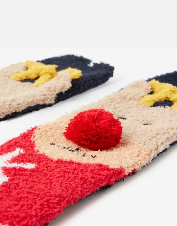 Joules Festive Fluffy Socks