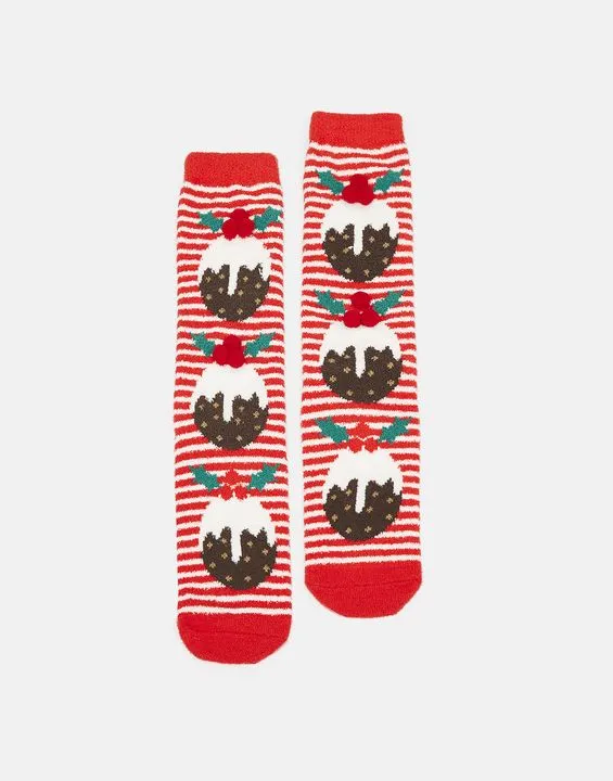 Joules Festive Fluffy Socks