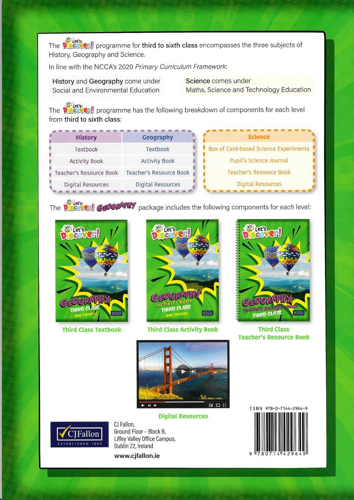 Let's Discover! - Geography - Third Class - Workbook Only