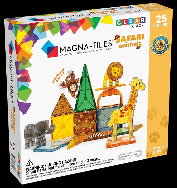 Magna-Tiles Safari Animals 25 Piece Set