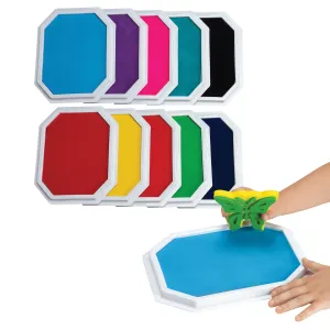 Mega Washable Stamp Pads Set | 10 Bright Colors