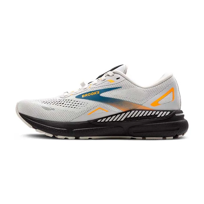Mens Brooks Running Adrenaline GTS 23 GTX in Oyster Mushroom/Orange/Blue