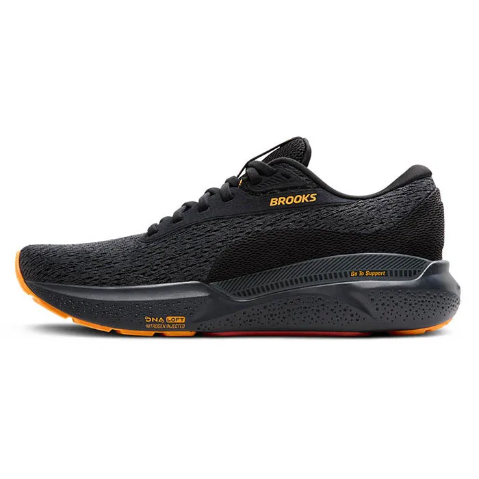 Mens Brooks Running Adrenaline GTS 24 in Black/Ebony/Burnt Sienna