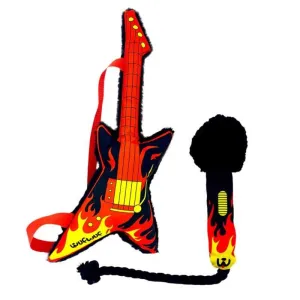 Microphone and Guitar Dog Toy Set