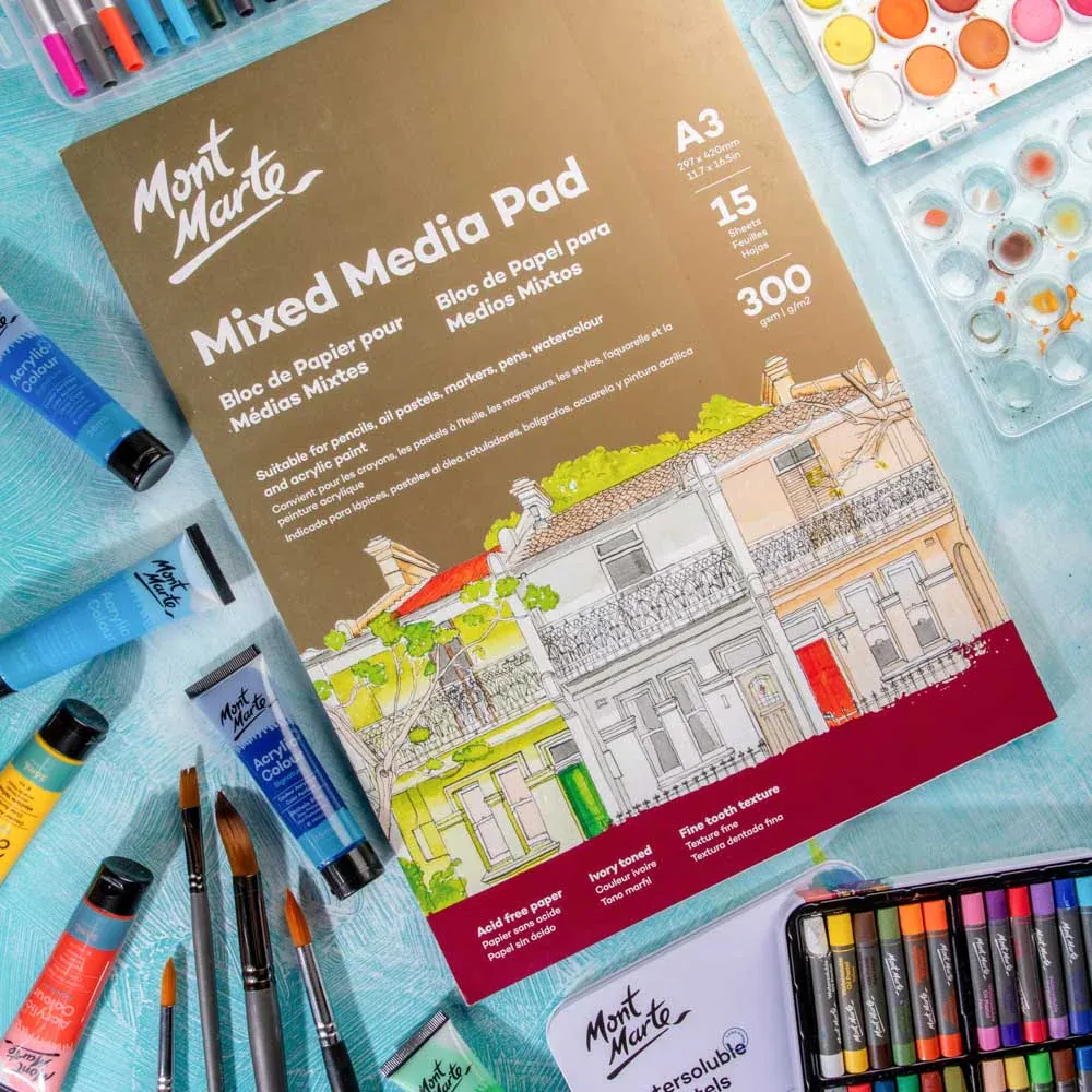 Mixed Media Pad Premium 300gsm A3 15 Sheets
