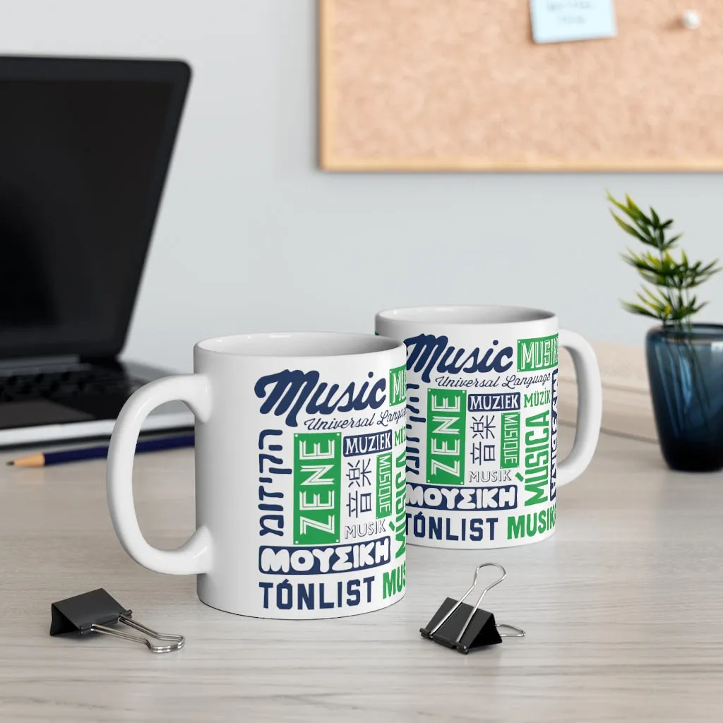 MUSIC - UNIVERSAL LANGUAGE COFFEE MUG - WHITE