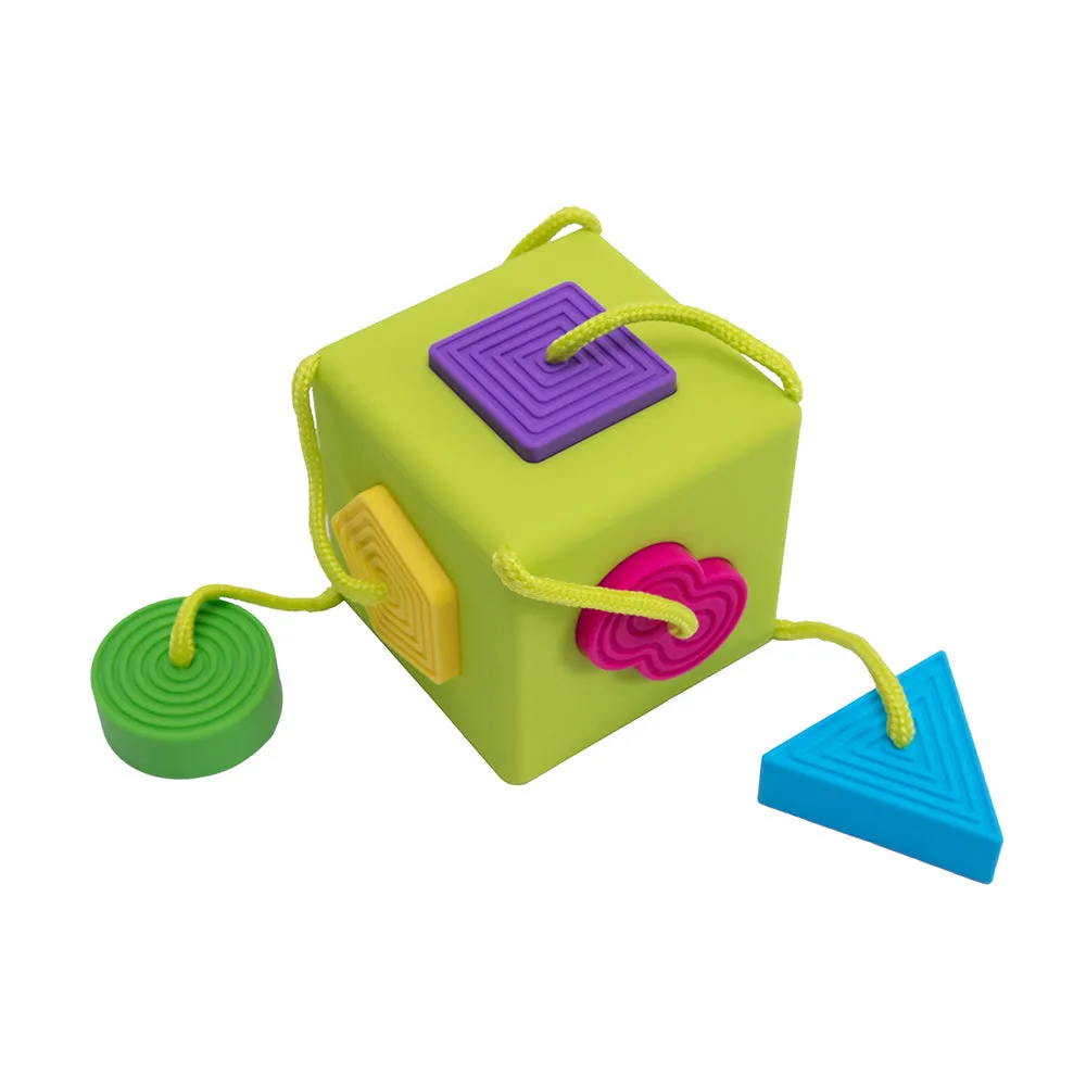 Oombee Cube Shape Sorter | Tactile Exploration Toy