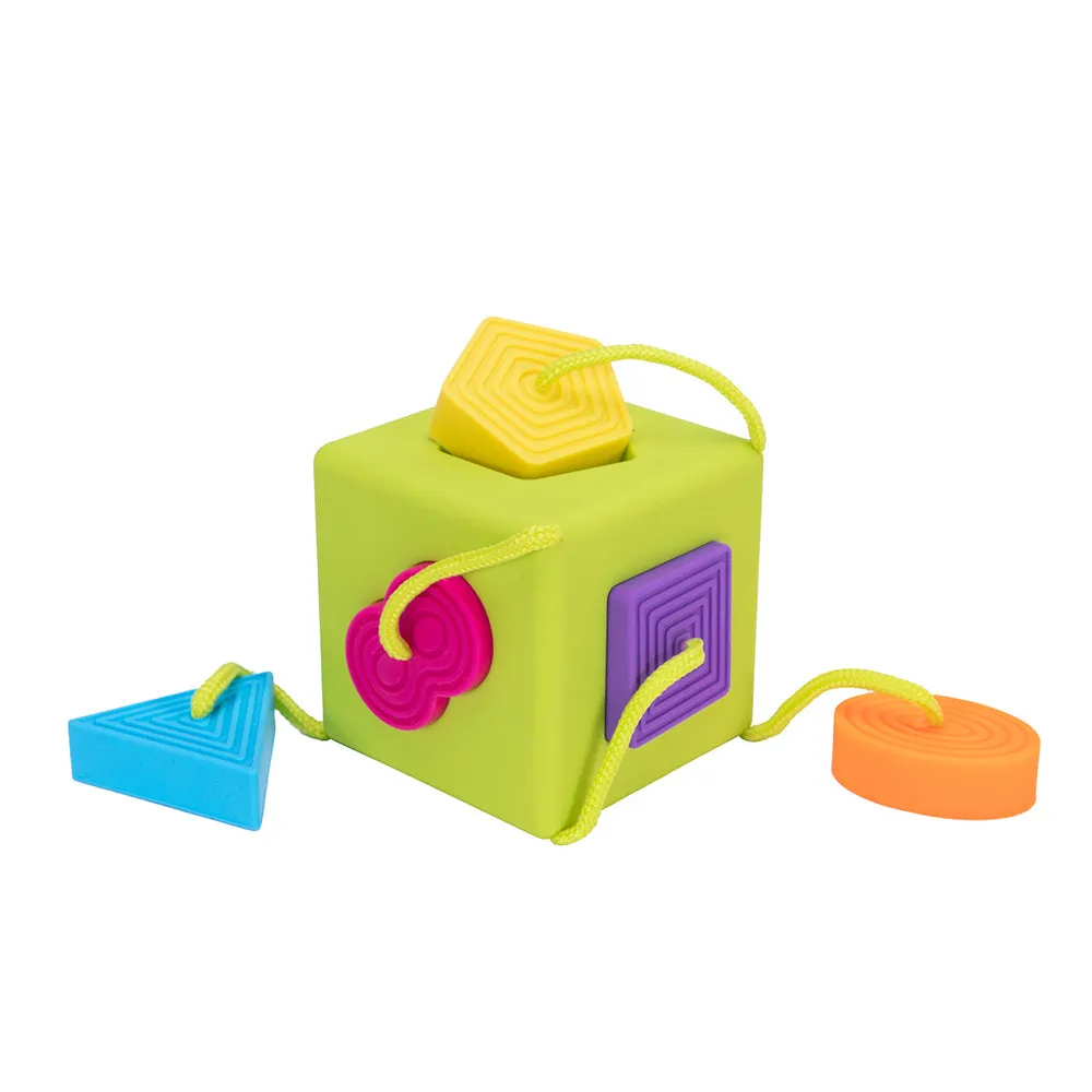 Oombee Cube Shape Sorter | Tactile Exploration Toy